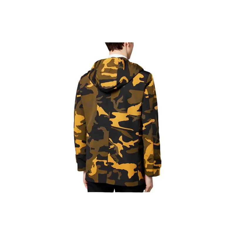 Francesco Totti Jackets Coats Men's Floral Beige Brown-2