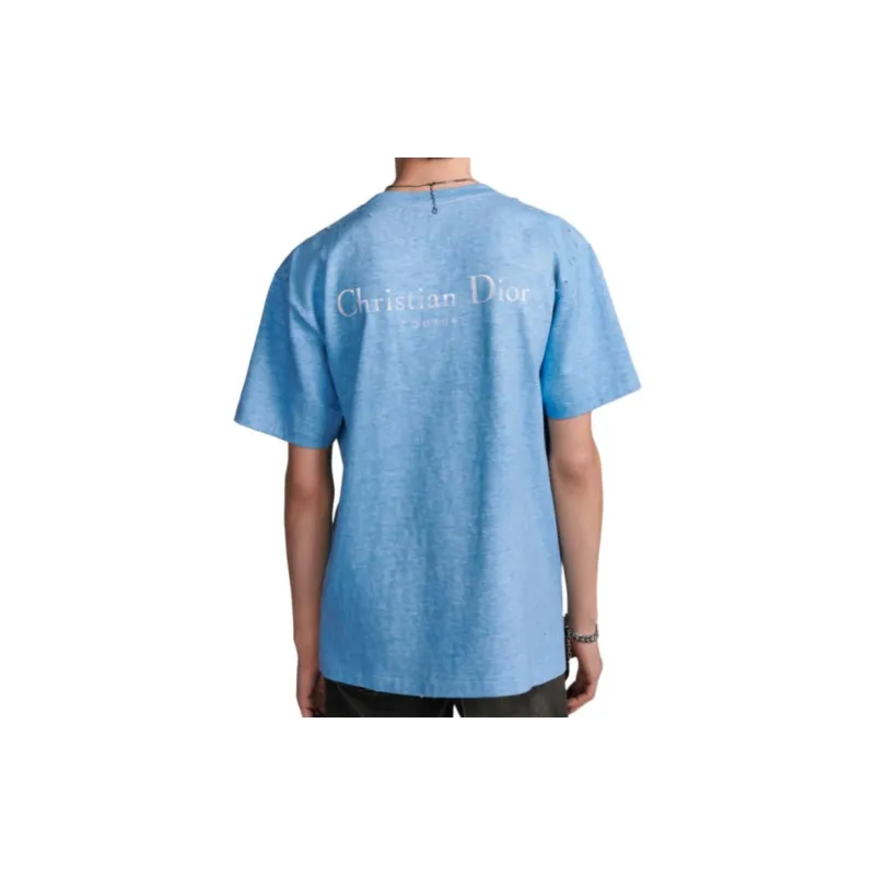 DIOR T Shirts Men Blue-4