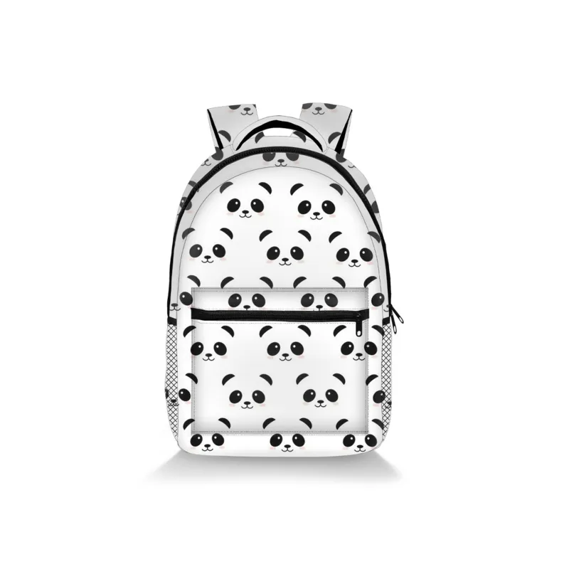UNITE STAR Nylon Backpack Regular Women's Black/White/Green-5