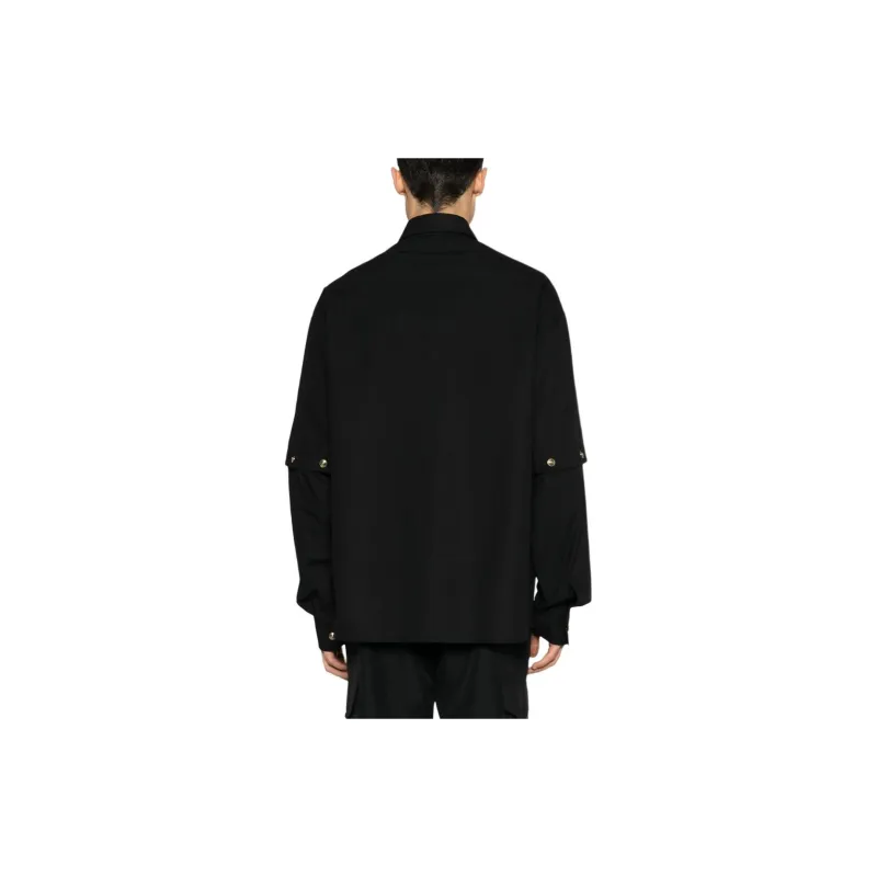 VERSACE JEANS COUTURE Embossed button Cotton Shirt-2