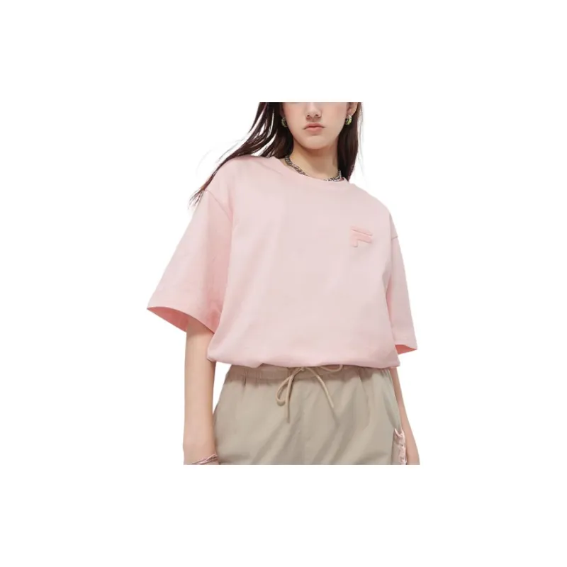 FILA FUSION T Shirt Unisex Rainbow Pink-2