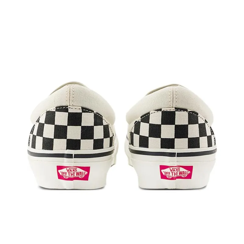 Vans Slip on Anti Slip Wear Resistant Low Top Skateboard Shoes Unisex Black White-3