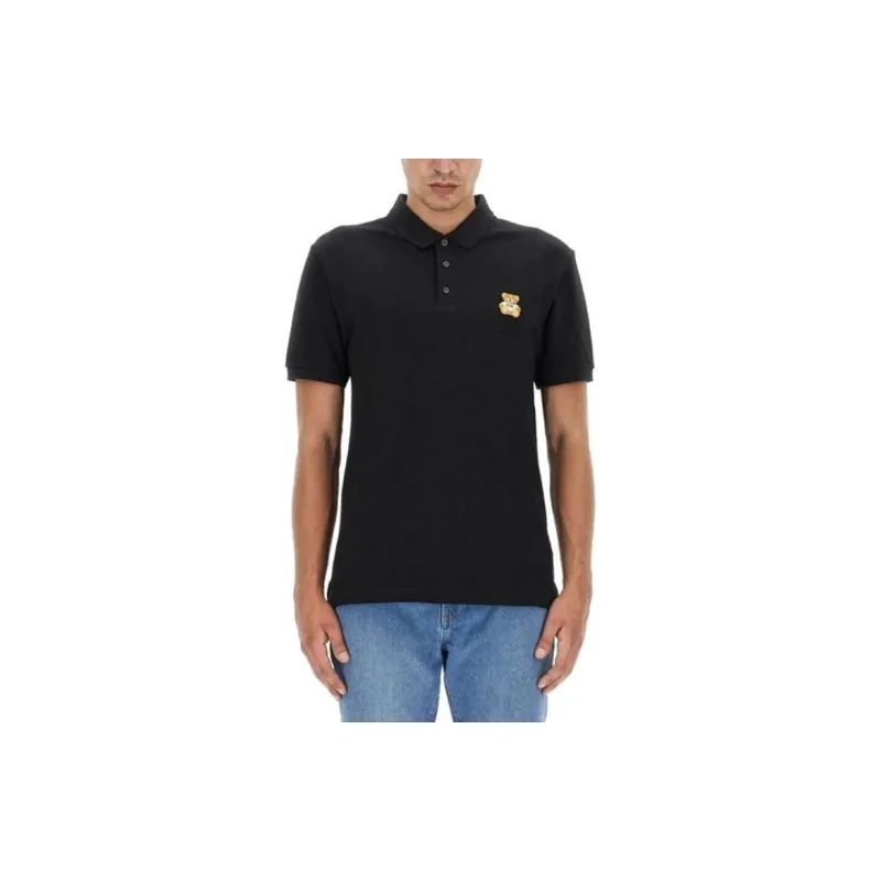 MOSCHINO Teddy Bear Patch Polo Shirt-2
