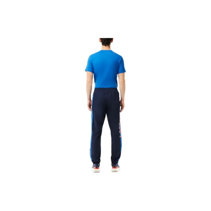 LACOSTE Knitted Sports Pants Men's Navy Blue-3