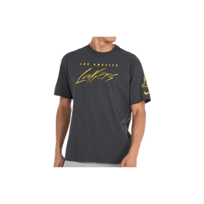 Nike Nba Los Angeles Lakers Courtside Max 90 Loose Fit T shirt-2
