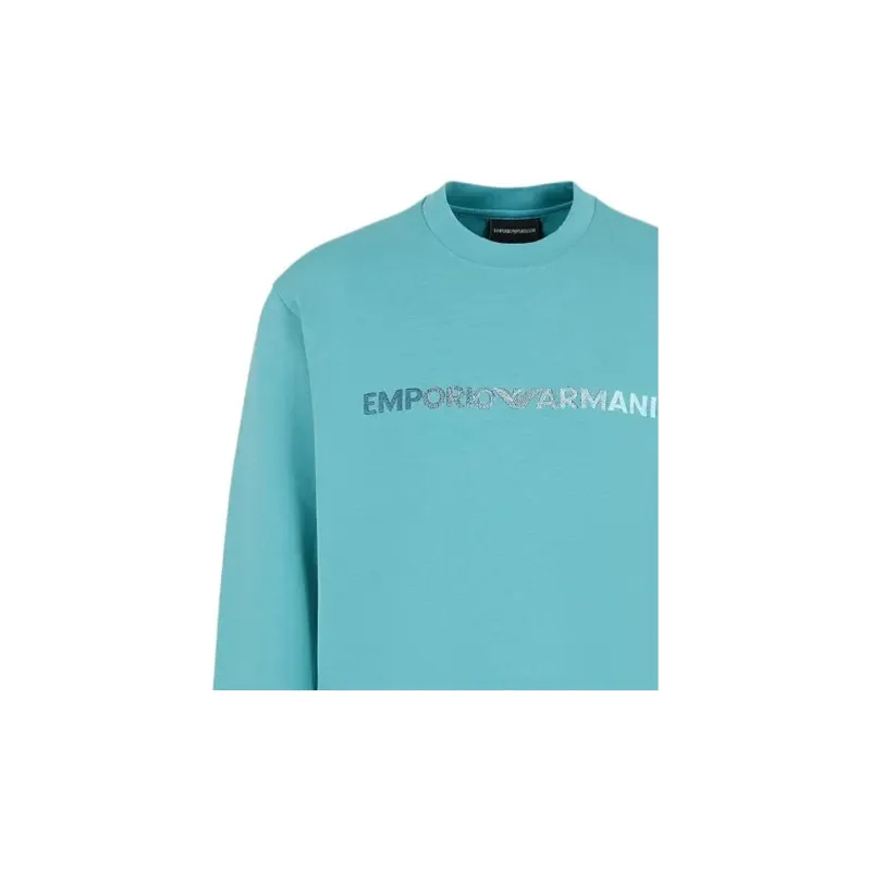 EMPORIO ARMANI SS24 Sweatshirt Men's Turquoise-1
