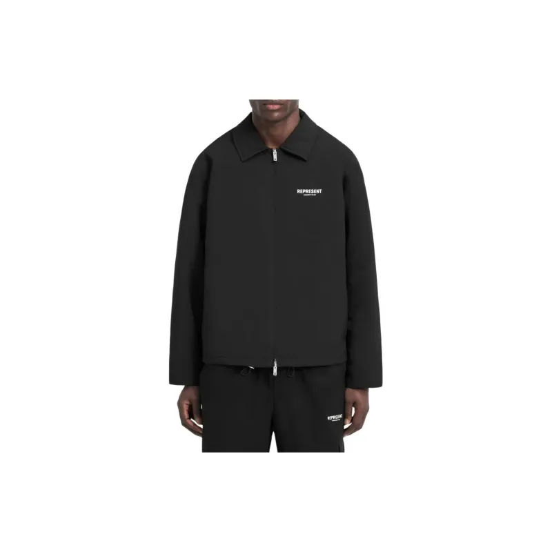 REPRESENT Owners Club Coach Jackets Coats Men's Black-3