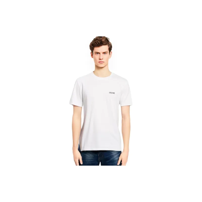 CELINE Loose T shirt In Cotton Jersey-2