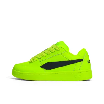 GLO BULL Skateboard Shoes Unisex Low Top Neon Green