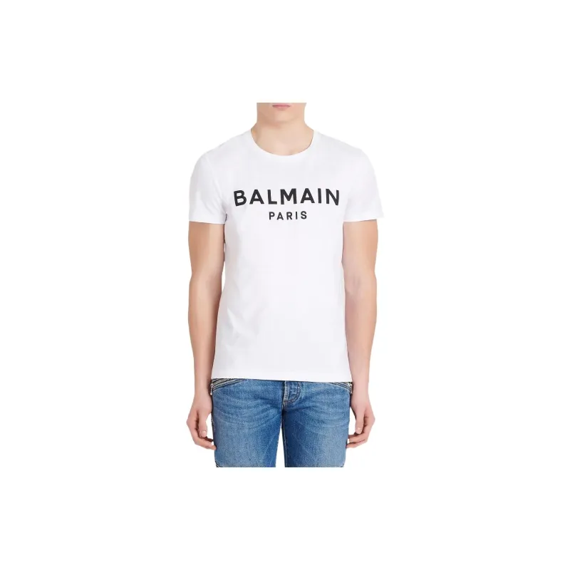BALMAIN T Shirts Men White-2
