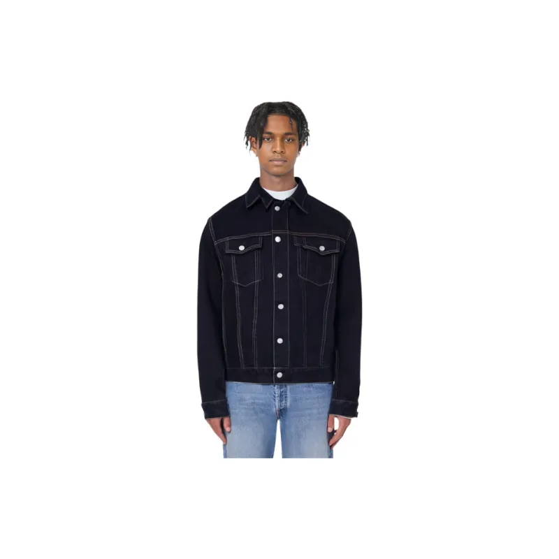DIOR FW22 Denim Jacket Men's Black-2