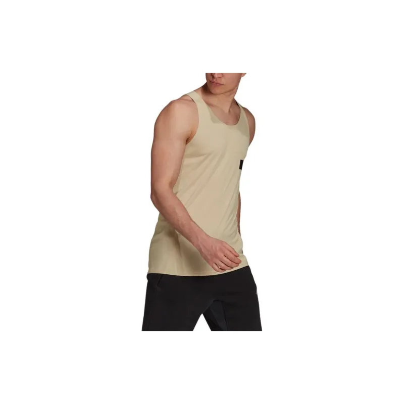 Adidas Tank Tops Men Grassland Brown-1