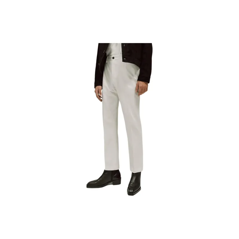H&M Suit Trousers Men White-2