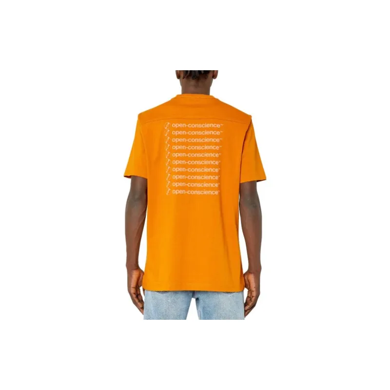 DIESEL T Shirts Men Orange-2