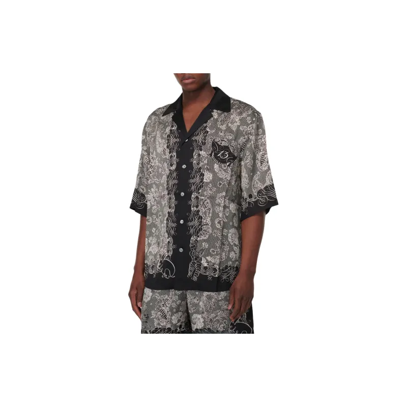 Acne Studios Graphic Printed Short Sleeved Shirt-4