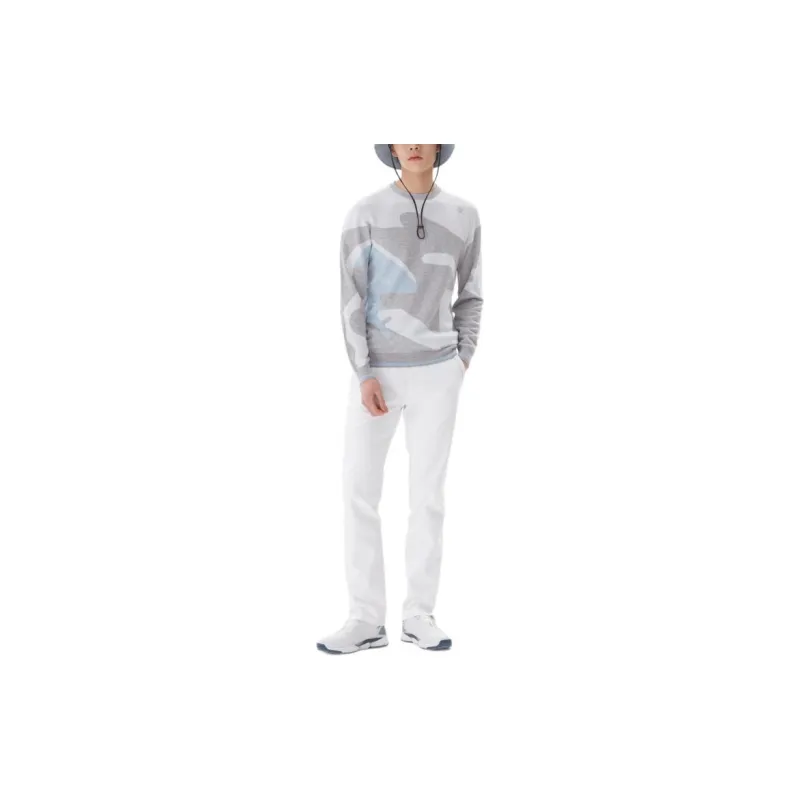 DESCENTE Sweater Men's Light Gray-3