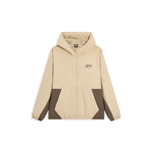 XTEP Jackets Unisex Sandstone Color / Willow Brown