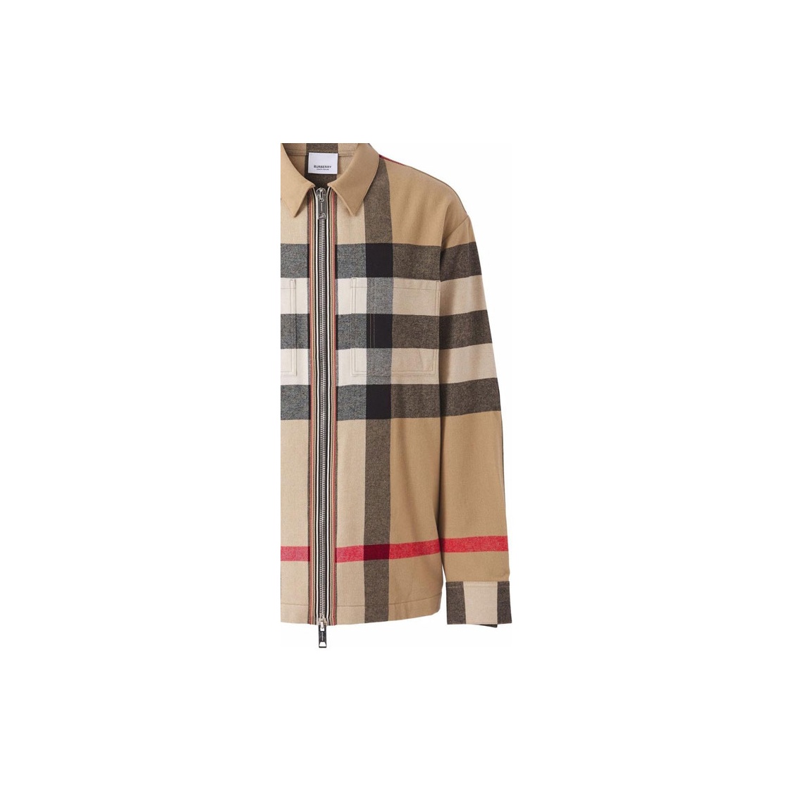 Burberry Checked Zip-Up Shirt Jacket XL - POIZON