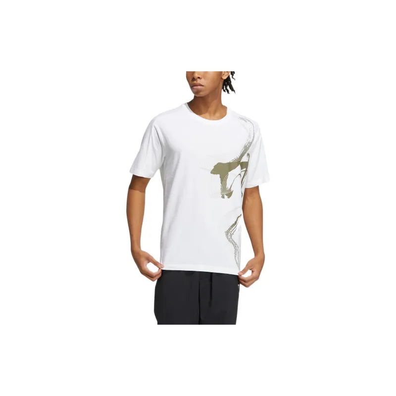 Adidas Raglan Sleeve T-Shirt Men's White-1