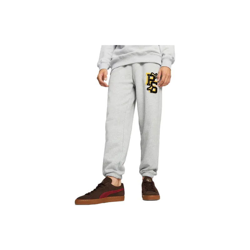 PUMA X STAPLE Co brand Knitted Sweatpants Men Light Mixed Gray-1