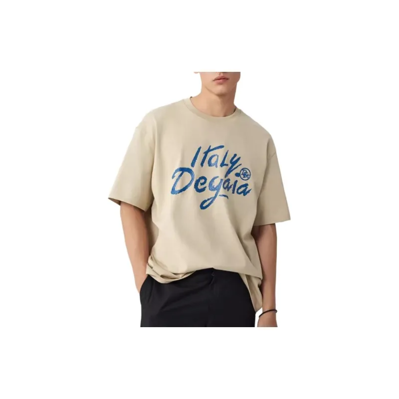 DEGAIA T Shirt Men's Light Khaki-3