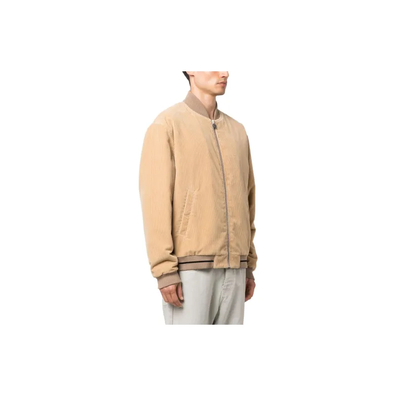 PALM ANGELS Corduroy Cotton Bomber Jacket-3