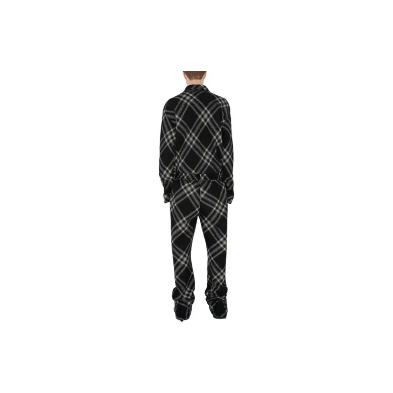 Burberry Two tone Checkered Wool Shirt-2