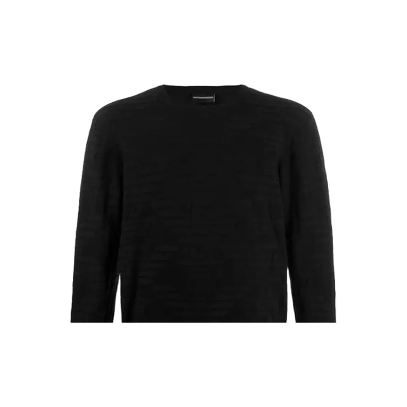 EMPORIO ARMANI Sweaters Men Black-3