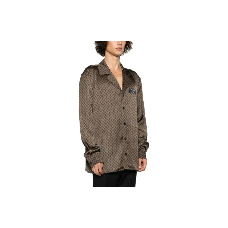 BALMAIN Shirts Men Umber-3