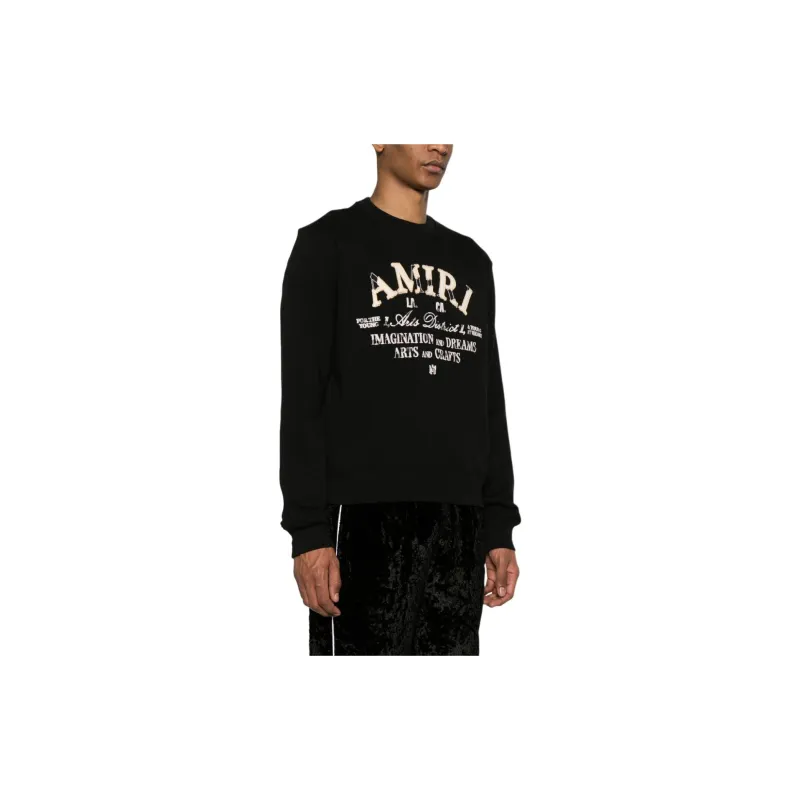 AMIRI Distressed Arts District Cotton Sweatshirt-1
