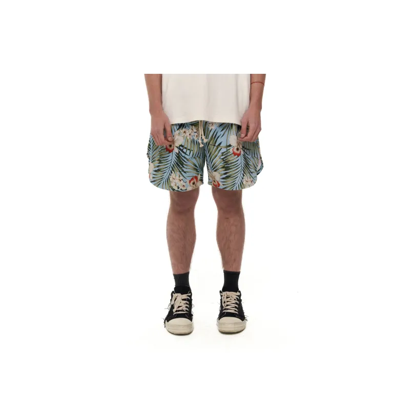 JUNGLE GURL Casual Shorts Unisex Sky Blue-4