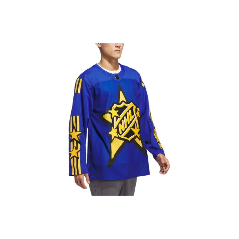 Adidas Free Shipping With AdiClub 2024 Nhl All Star Adidas X Drew House Blue Jersey-2