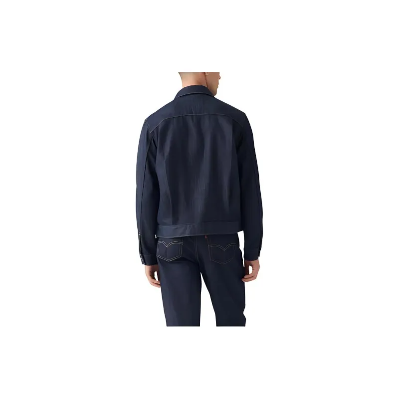 Levis WELLTHREAD Series Denim Jackets Men Dark Indigo-4
