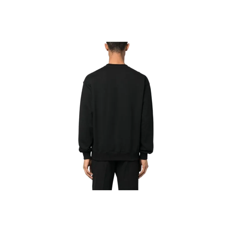 VERSACE Logo Embroidered Crewneck Sweatshirt-2