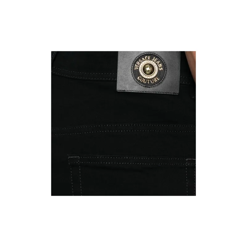 VERSACE JEANS COUTURE SS24 Denim Shorts Men's Black-4