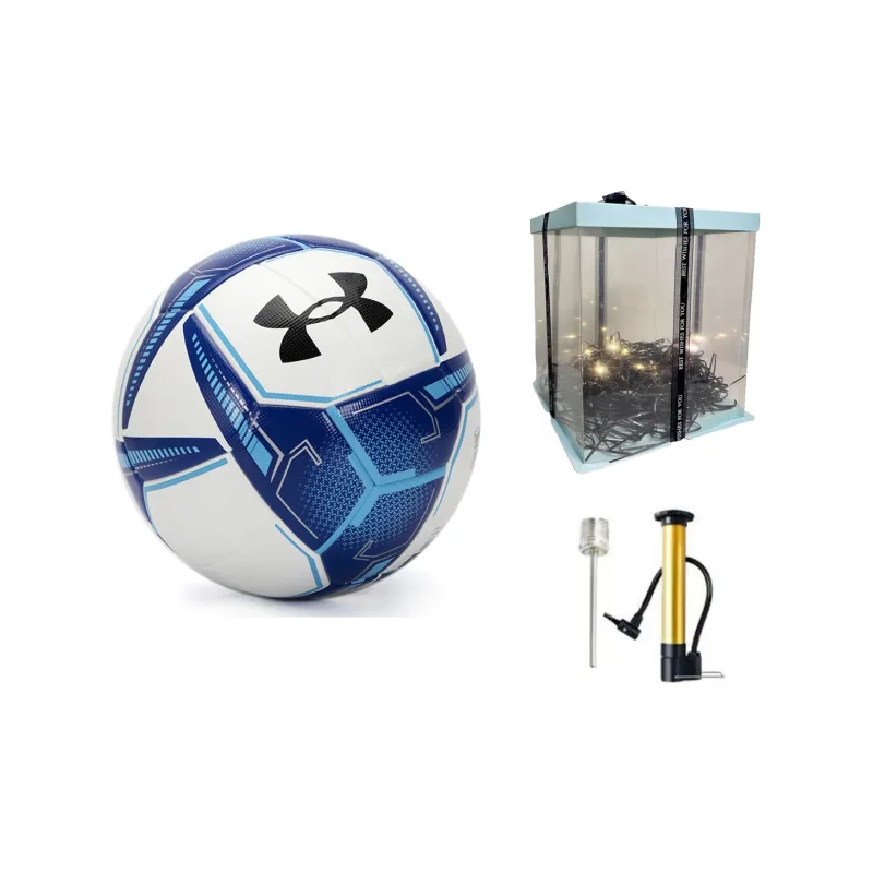 Under Armour Size 5 Soccer Machine Stitched Soccer Ball Unisex White Blue-2