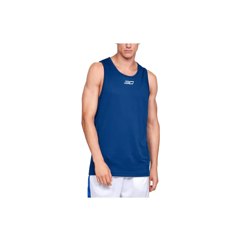 Under Armour Curry Basketball Jerseys Men's Blue-4