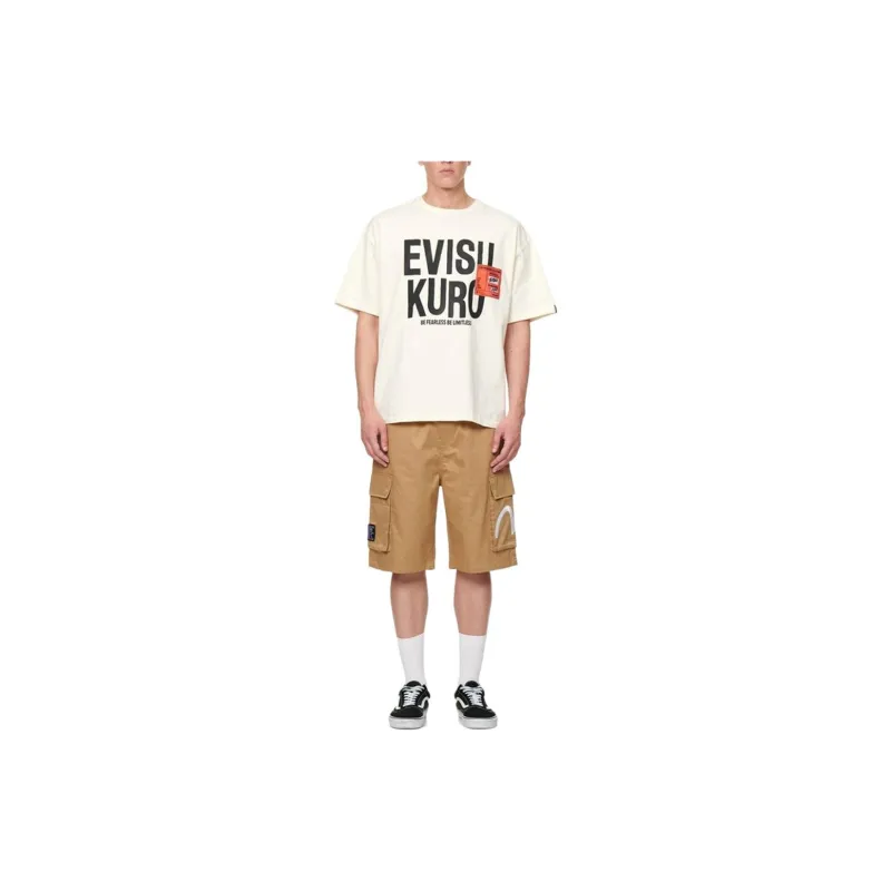 EVISU Cargo Shorts Men Apricot-5