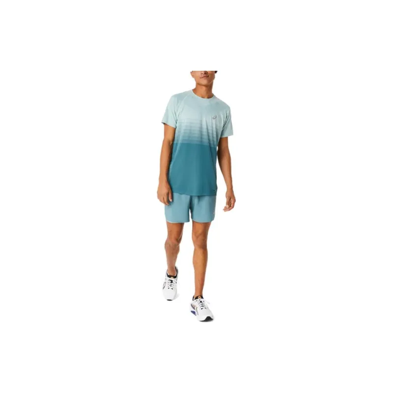 Asics T-Shirts Men Blue-1