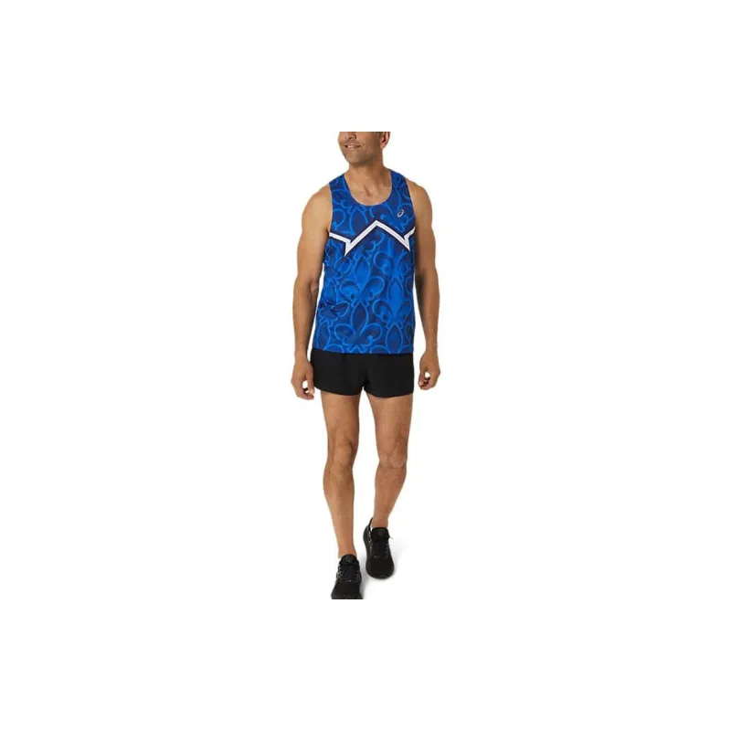 Asics Tank Tops Men Blue-2