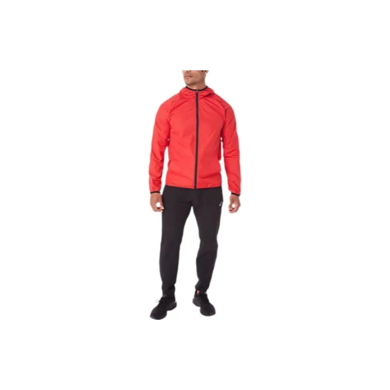 Asics Packable Jacket Jackets Coats Men's Red-3