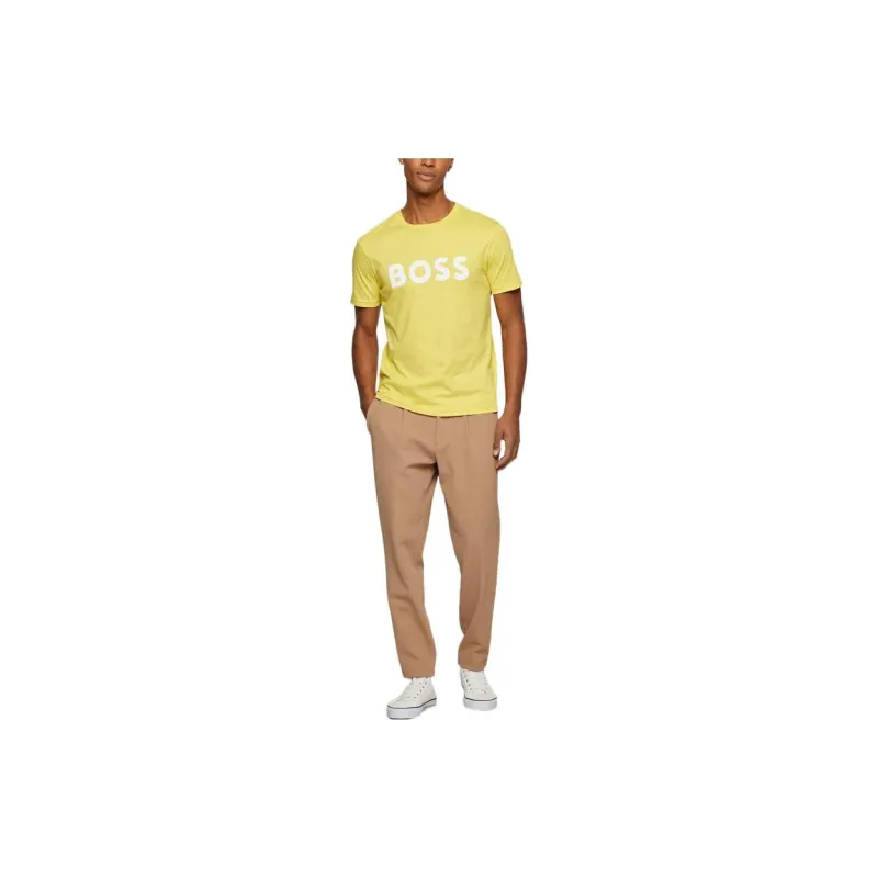 HUGO BOSS T Shirts Unisex Yellow-1