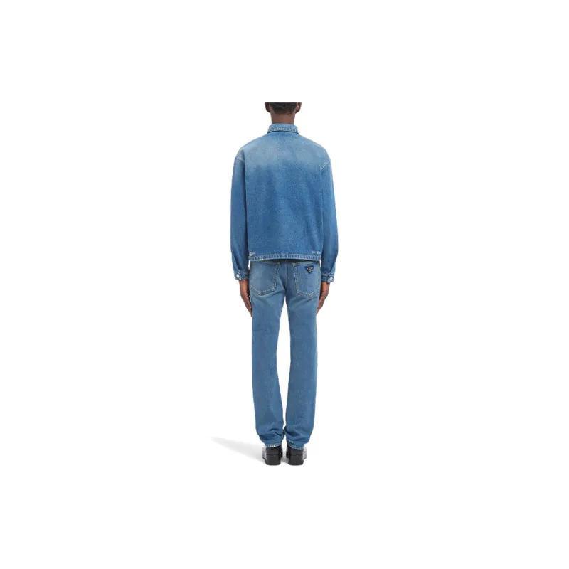 PRADA Shirts Men Blue-2