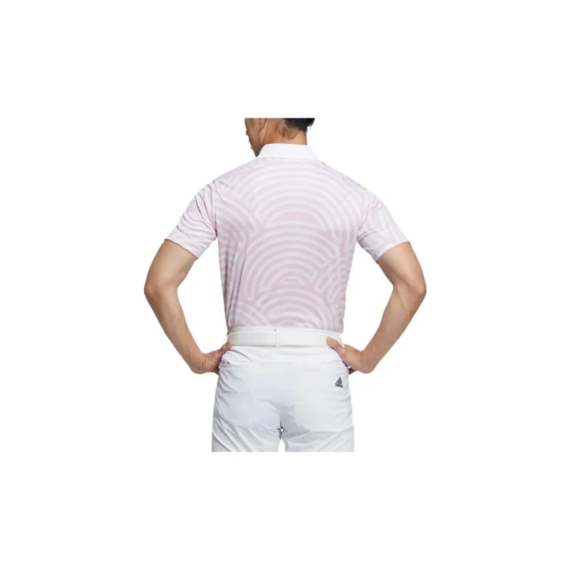 Adidas Polo Shirts Men Pink-3