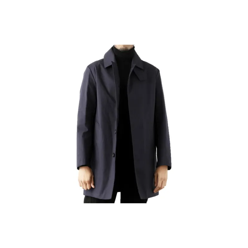 Mackintosh Single breasted Cotton Raincoat-3