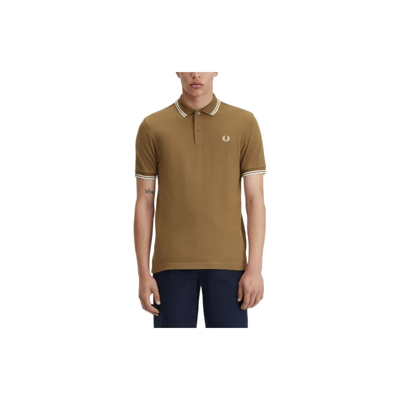 FRED PERRY Shirts Men Khaki-2