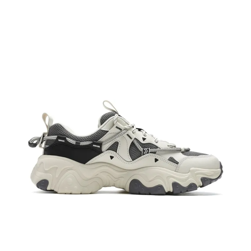 FILA Running Durable Lightweight Moisture Wicking And Coverage Low Top Running Shoes Men's White Gray-1
