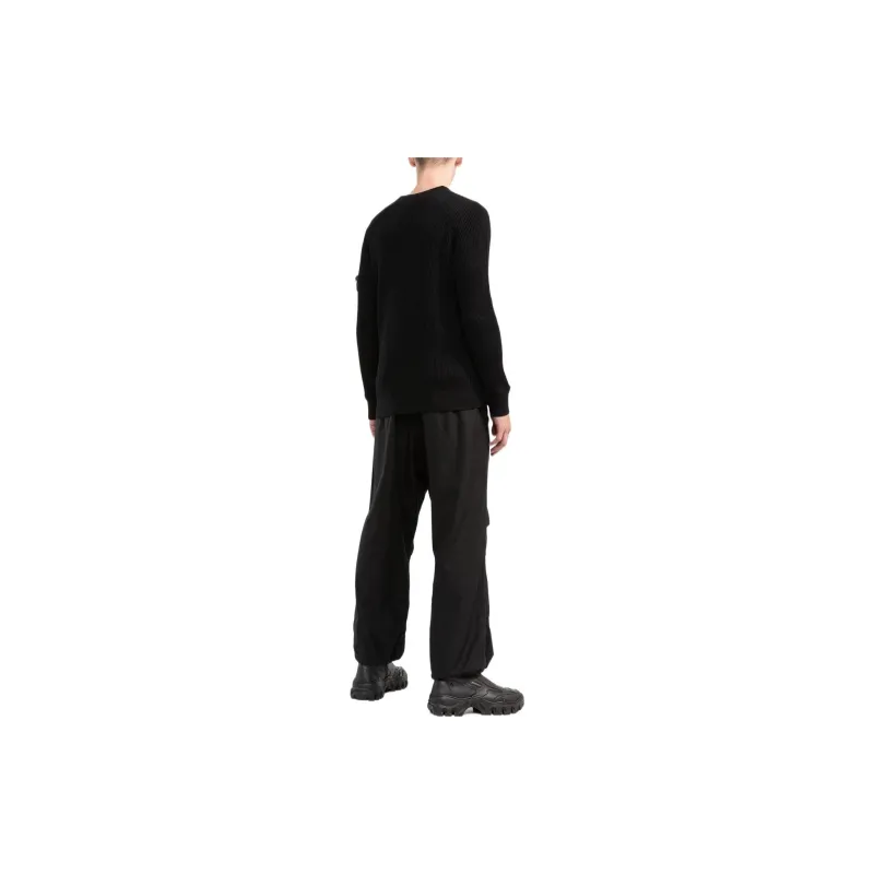 STONE ISLAND Compass motif Ribbed knit Jumper-3
