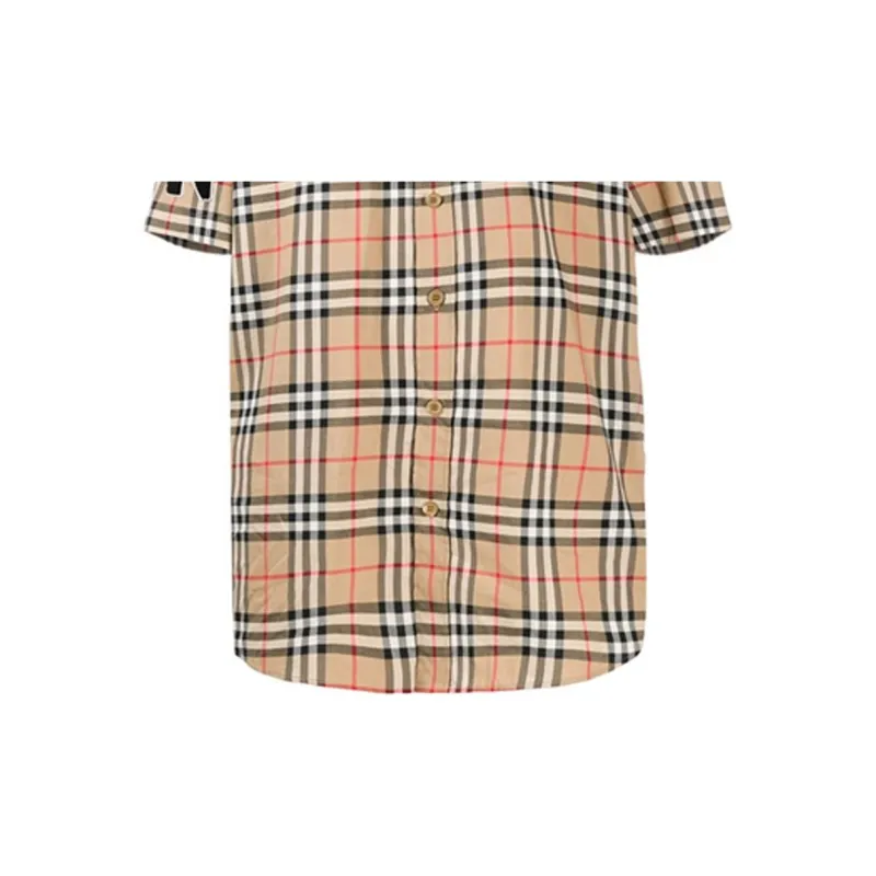 Burberry Shirts Men Brown-4