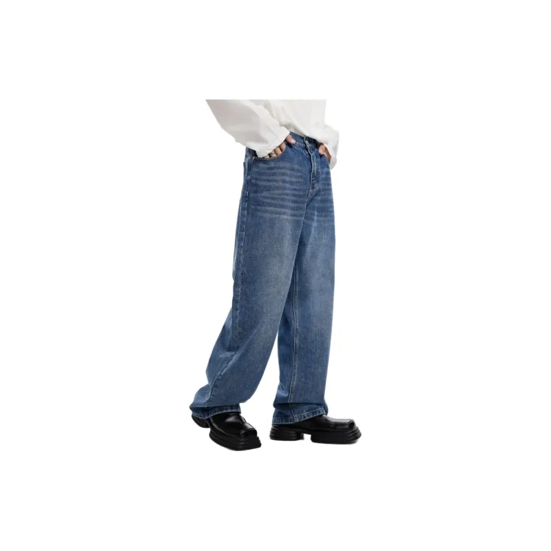 Voguo Relay Elastic Waistband Jeans Men's-13